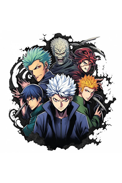 INOVATIX Set of 8 pieces, Jujutsu Kaisen Sticker, INOVATIX®. 6 cm