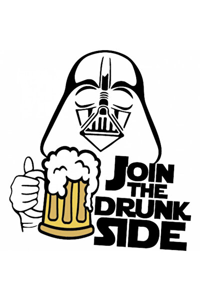 INOVATIX Set de 8 piese, Autocolant Alătură-te latura bețivului, INOVATIX®. 6 cm