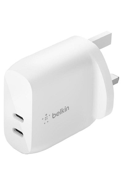 Belkin Boost Charge Dual USB-C PD Wall Charger 40W USB PD (Power Delivery) 40W Dual USB-C