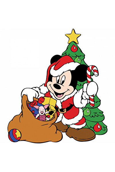 INOVATIX Set de 8 piese, autocolant Mickey Mouse cu cadouri de Crăciun, INOVA...