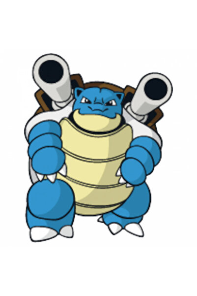 INOVATIX Set de 8 autocolante Pokemon Blastoise cu tunuri, INOVATIX®. 6 cm