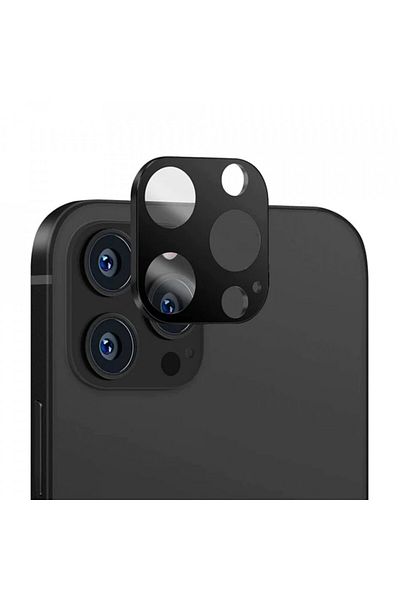 Techsuit Camera Film for iPhone 14 Pro / iPhone 14 Pro Max - Techsuit Full Camera Glass - Black