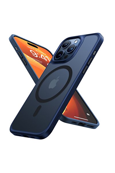 TORRAS Θήκη για iPhone 15 Pro Max - Μαγνητική Σειρά Torras Guardian - Μπλε Σκ...