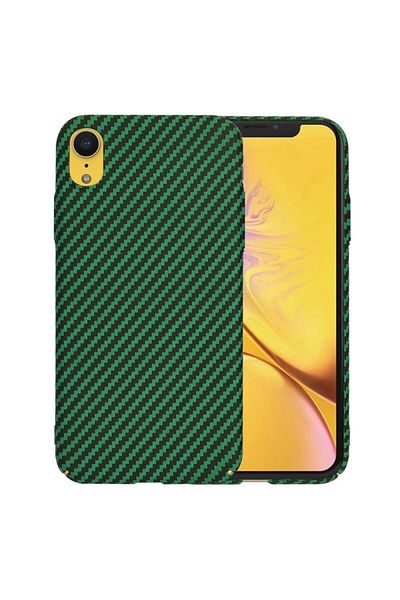 Techsuit IPhone XR Case - Techsuit Carbonite FiberShell - Green