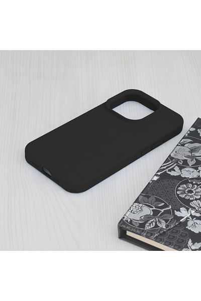 Techsuit Husă pentru iPhone 15 Pro - Techsuit Soft Edge din silicon - Negru