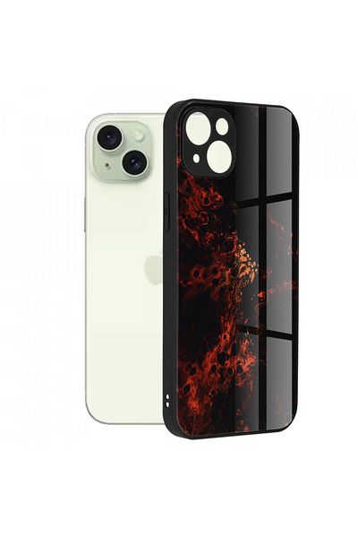Techsuit IPhone 15 Plus Case - Techsuit Glaze Series - Red Nebula