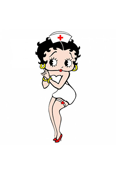 INOVATIX Set de 8 piese, autocolant Betty Boop asistentă medicală, INOVATIX®....