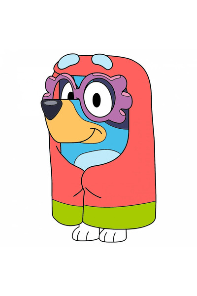 INOVATIX Set de 8 piese, autocolant Chilled Bluey Grannies, INOVATIX®. 6 cm