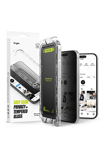 Ringke Folie de protecție pentru iPhone 16 Pro Max (set de 2) - Ringke Easy S...