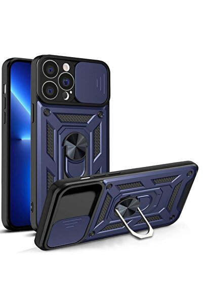 Techsuit Husă pentru iPhone 13 Pro - Seria Techsuit CamShield - Albastră