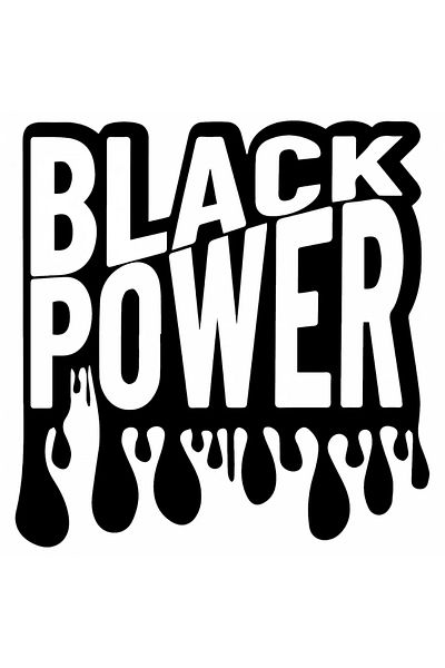 INOVATIX Set de 8 bucăți, Autocolant Black Power, INOVATIX®. 6 cm