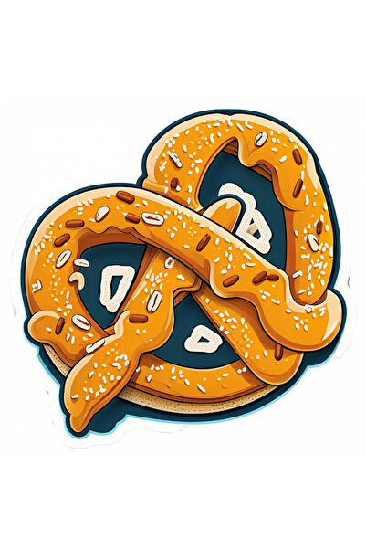 INOVATIX Set de 8 bucăți, covrig cu autocolant de sare, INOVATIX®. 6 cm