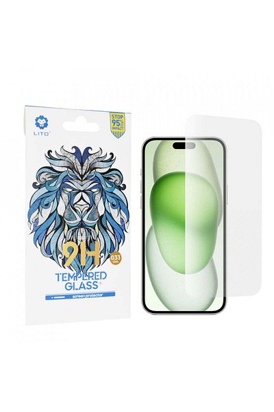 Lito Carcasă pentru iPhone 15 Plus - Sticlă Lito 2.5D Classic - Transparentă