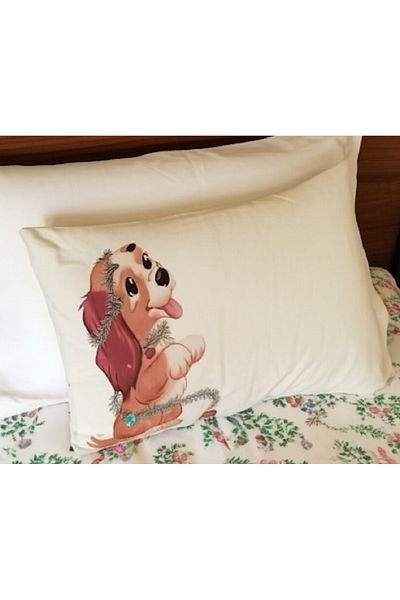 Taç Crown Party Dog Pillow Case 50X70 Cm. Ranforce