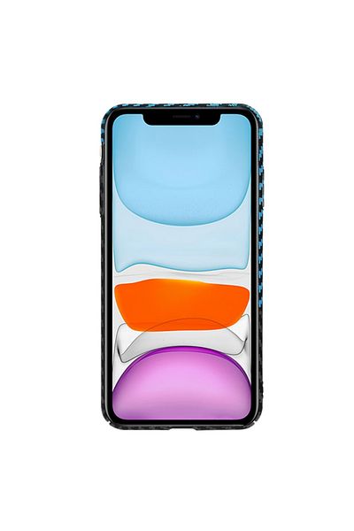 Techsuit IPhone XR Case - Techsuit Carbonite FiberShell - Blue Pulse