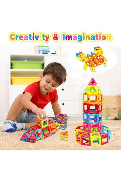 Yelajoy 40-piece DIY magnetic building block toy set,free combination,suitable for children aged 3 and above