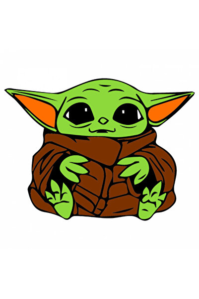 INOVATIX Σετ 8 τεμαχίων, Αυτοκόλλητο Baby Yoda Grogu, INOVATIX®. 6 εκ.