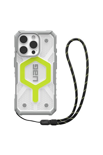 UAG Husă pentru iPhone 16 Pro - UAG Pathfinder Clear Magsafe - Șnur Active Neon