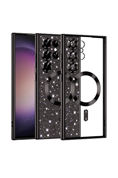 Techsuit Carcasă pentru Samsung Galaxy S23 Ultra - Techsuit Luxury Glitter Ma...