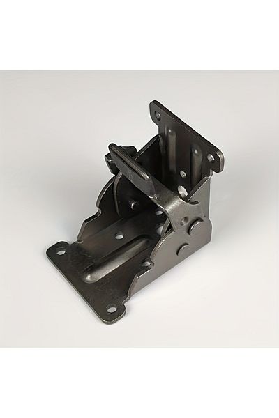 Choice Black 4 sticks pack 4 PCS Folding Leg Hinge Bracket, 0-90-180 Degree Foldable Support Bracket Self-L