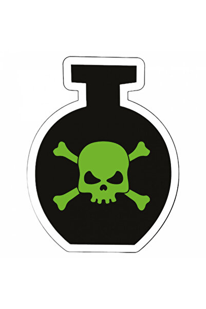 INOVATIX Set de 8 autocolante cu ceaun magic și craniu de Halloween, INOVATIX...