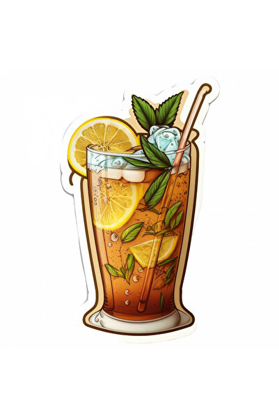 INOVATIX Set de 8, autocolant ceai cu gheață și mentă, INOVATIX®. 6 cm