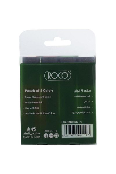 Roco Highlighter – 1.2–5 mm Chisel Tip, Assorted Colors