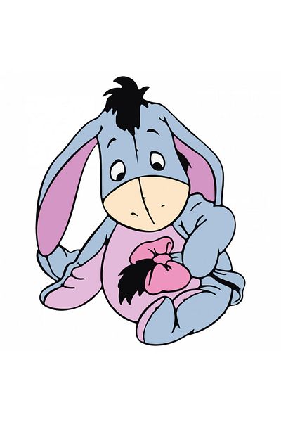 INOVATIX Set de 8 piese, autocolant copil Eeyore Whinnie the Pooh, INOVATIX®. 6 cm