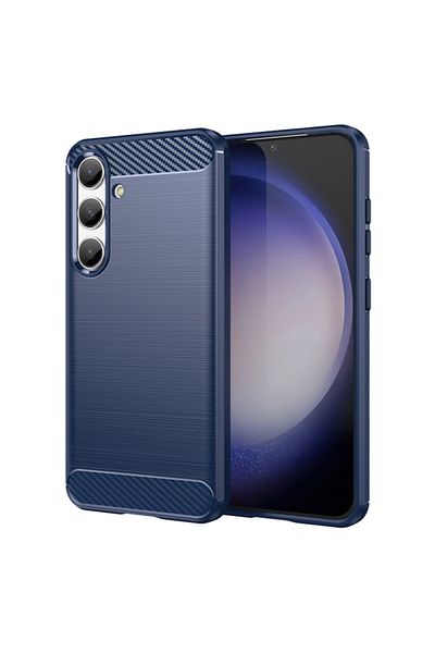 Techsuit Carcasă pentru Samsung Galaxy S24 FE - Techsuit Carbon Silicone - Albastră