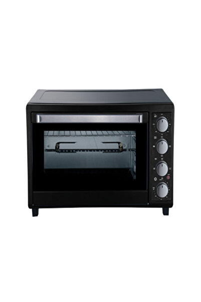 HOMİX فرن محمصة مستطيل من هوميكس، 2200 واط، مصنوع من الفولاذ المقاوم للصدأ، مع باب زجاجي، أسود، سعة 65 لترًا