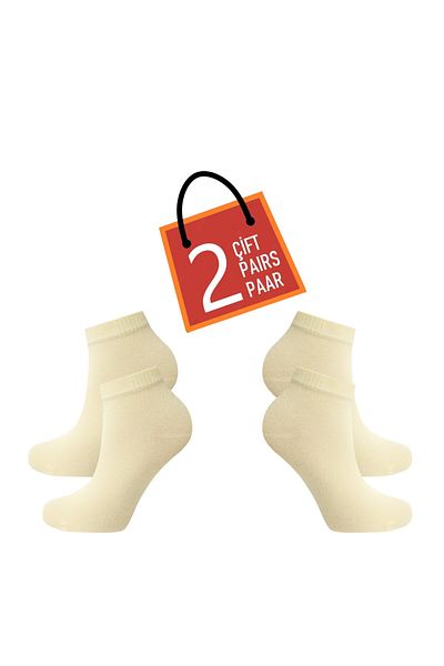 Happy Body Bamboo Women's 2-Piece Special Boxed Booties Flat Washable Fabric Floating Rubber Seamless Toe End