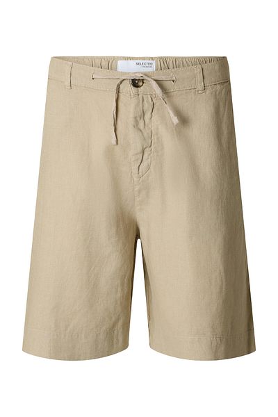 Selected Homme Pantaloni scurți din material pentru bărbați 16097541 bej
