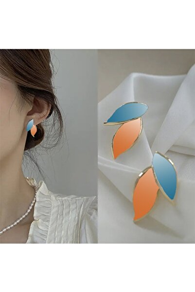 MRK Vintage Minimal Yaprak Küpe