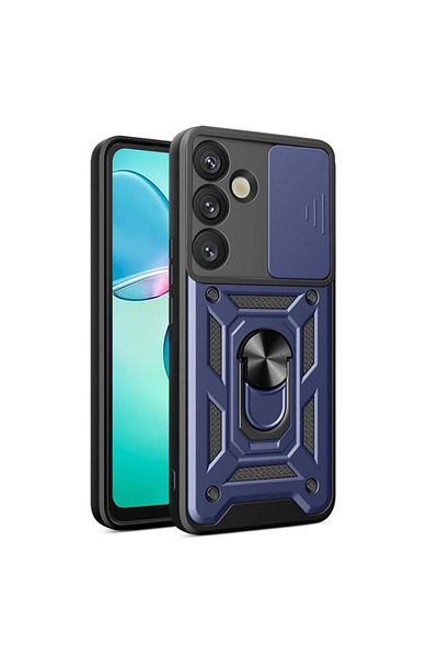 Techsuit Husă pentru Samsung Galaxy S25 Plus - Seria Techsuit CamShield - Albastră