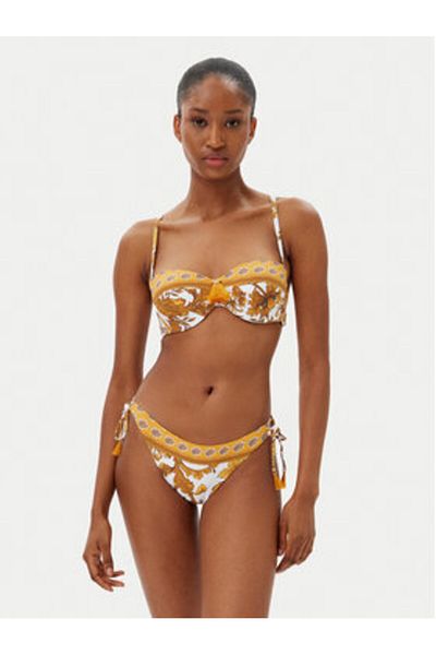 Selmark Women's Bikini Top BM216 White, Multicolor