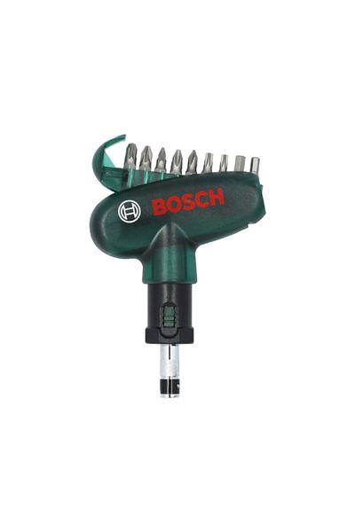 Bosch 10-Piece Soft Grip Pocket Screwdriver Bit Set Multicolor