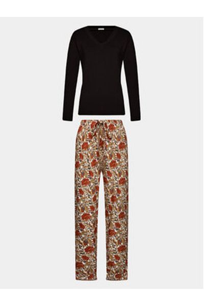 Selmark Women's Pajamas P6973 Black, Colorful