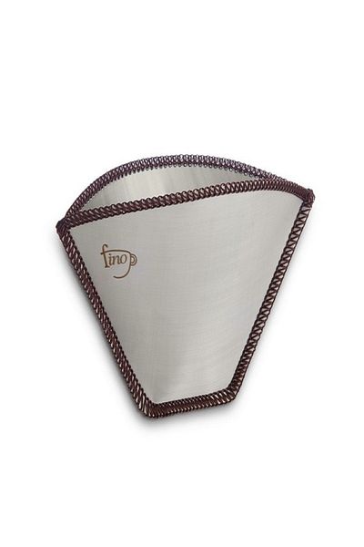 Fino Flexible Mesh Reusable Coffee Filter Grey and Brown