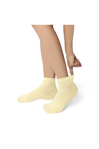 Happy Body Bamboo Women's 2-Piece Special Boxed Booties Flat Washable Fabric Floating Rubber Seamless Toe End
