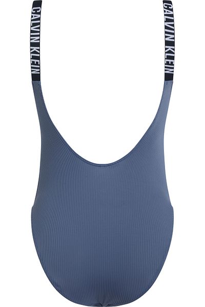 Calvin Klein Women Grisaille Scoop Back One Piece Swimsuit