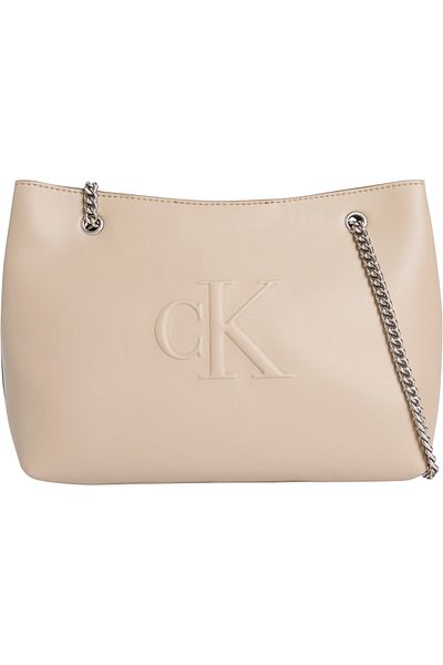 Calvin Klein Calvin Klein Women Crockery Sculpted Chain Shoulder Bag