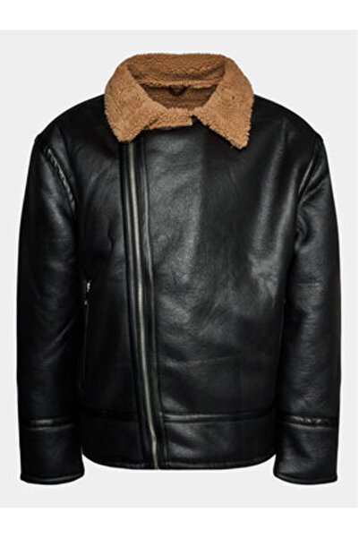 Redefined Rebel Geacă bărbătească din imitație de piele 225095 Negru