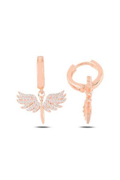 norsary Silver Micail Angel Earrings