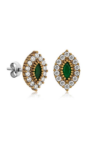 norsary Silver Authentic Shuttle Stud Earrings