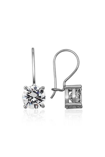 norsary Silver Dangle Single Stone Earrings