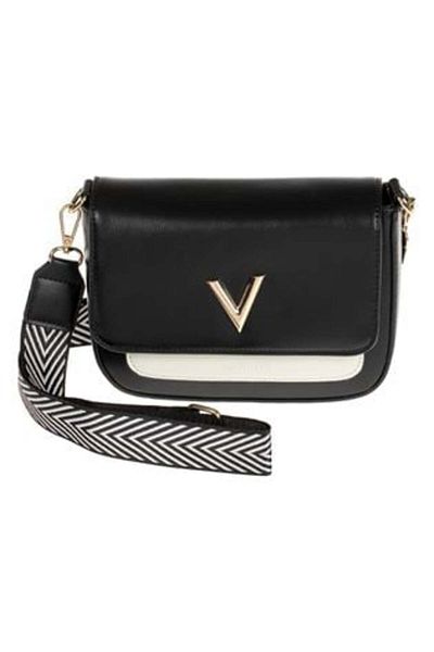 OEM Geanta de Umar Crossbody Neagra Mat Curea Lata pentru Femei 21 x 8 x 15 cm