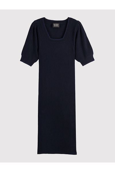 Scotch & Soda Rochie tricotată pentru femei Scotch Soda 168555 Albastru marin