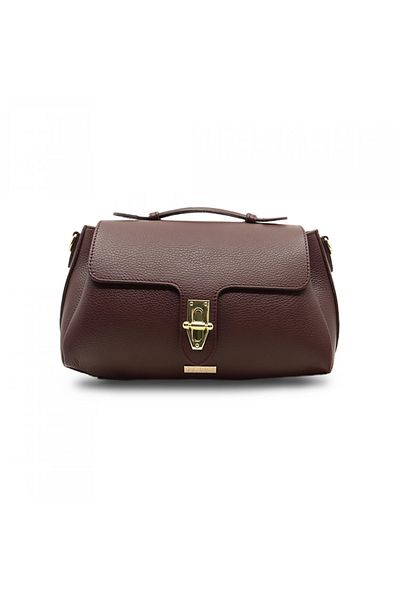 BESSO Grazia Distinta Dark Cherry genuine leather handbag