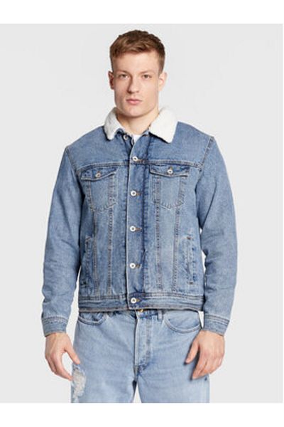 Redefined Rebel Men's Denim Jacket 215116 Blue