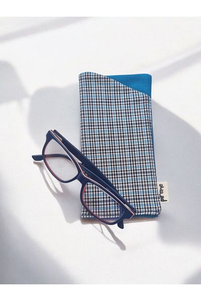 Pirene Thorn Plaid Glasses Case – Men/Unisex
